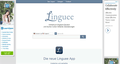 Desktop Screenshot of linguee.de