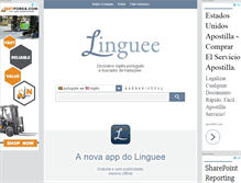 Tablet Screenshot of linguee.pt